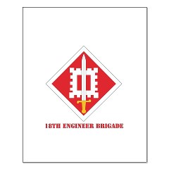 18EB - M01 - 02 - DUI - SSI - 18th Engineer Brigade with Text - Small Poster