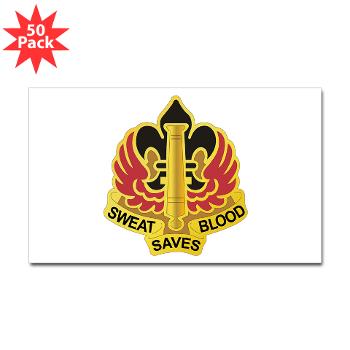 18FB - M01 - 01 - DUI - 18th Fires Brigade Sticker (Rectangle 50 pk)