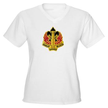 18FB - A01 - 04 - DUI - 18th Fires Brigade Women's V-Neck T-Shirt
