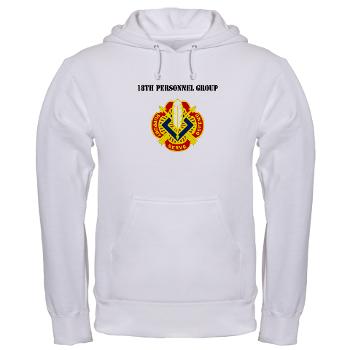 18PG - A01 - 03 - DUI - 18th Personnel Group with Text - Hooded Sweatshirt