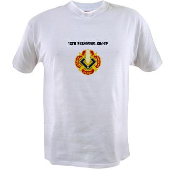 18PG - A01 - 04 - DUI - 18th Personnel Group with Text - Value T-shirt