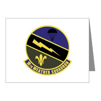 18WS - M01 - 02 - 18th Weather Squadron - Note Cards (Pk of 20)