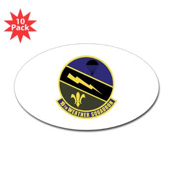 18WS - M01 - 01 - 18th Weather Squadron - Sticker (Oval 10 pk)