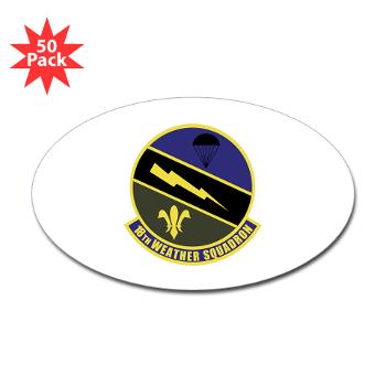 18WS - M01 - 01 - 18th Weather Squadron - Sticker (Oval 50 pk)