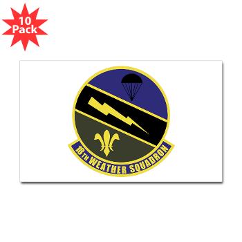 18WS - M01 - 01 - 18th Weather Squadron - Sticker (Rectangle 10 pk) - Click Image to Close