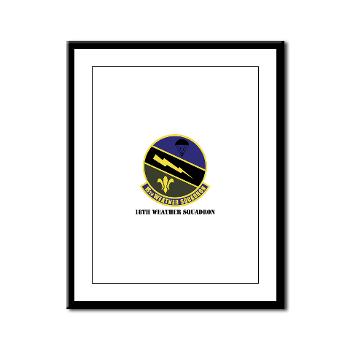 18WS - M01 - 02 - 18th Weather Squadron with Text - Framed Panel Print