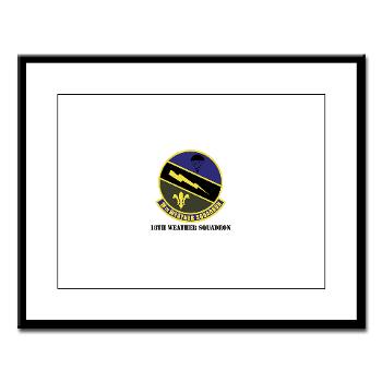 18WS - M01 - 02 - 18th Weather Squadron with Text - Large Framed Print