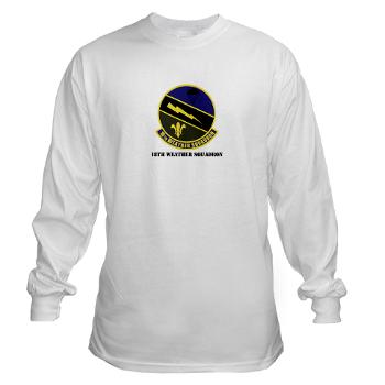 18WS - A01 - 03 - 18th Weather Squadron with Text - Long Sleeve T-Shirt