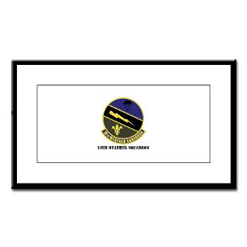 18WS - M01 - 02 - 18th Weather Squadron with Text - Small Framed Print