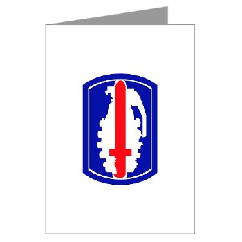 191IB - M01 - 02 - SSI - 191st Infantry Brigade - Greeting Cards (Pk of 10) - Click Image to Close