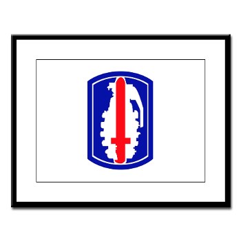 191IB - M01 - 02 - SSI - 191st Infantry Brigade - Large Framed Print