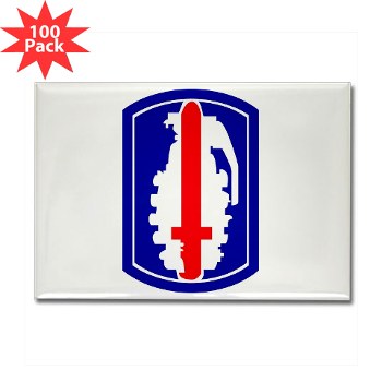 191IB - M01 - 01 - SSI - 191st Infantry Brigade - Rectangle Magnet (100 pack) - Click Image to Close