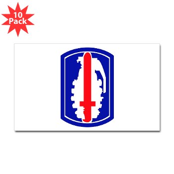 191IB - M01 - 01 - SSI - 191st Infantry Brigade - Sticker (Rectangle 10 pk)
