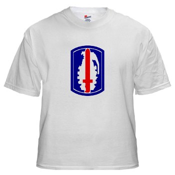 191IB - A01 - 04 - SSI - 191st Infantry Brigade - White t-Shirt - Click Image to Close