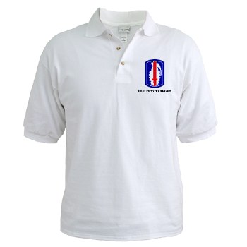 191IB - A01 - 04 - SSI - 191st Infantry Brigade with Text - Golf Shirt - Click Image to Close