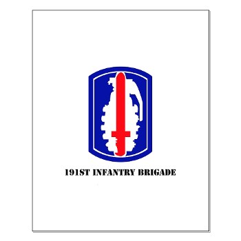 191IB - M01 - 02 - SSI - 191st Infantry Brigade with Text - Small Poster