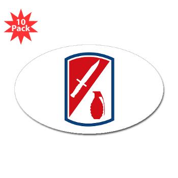 192IB - M01 - 01 - SSI - 192nd Infantry Brigade - Sticker (Oval 10 pk)