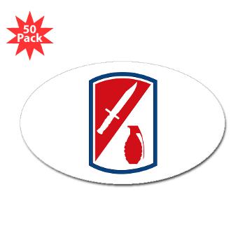 192IB - M01 - 01 - SSI - 192nd Infantry Brigade - Sticker (Oval 50 pk) - Click Image to Close