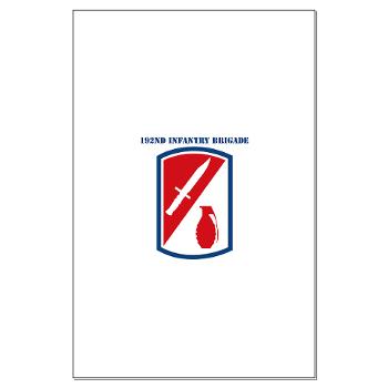 192IB - M01 - 02 - SSI - 192nd Infantry Brigade with text - Large Poster