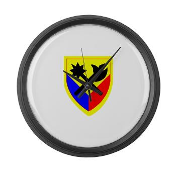 194AB - M01 - 03 - SSI - 194th Armored Brigade with text - Large Wall Clock