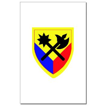 194AB - M01 - 02 - SSI - 194th Armored Brigade with text - Mini Poster Print