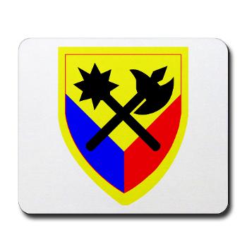 194AB - M01 - 03 - SSI - 194th Armored Brigade with text - Mousepad