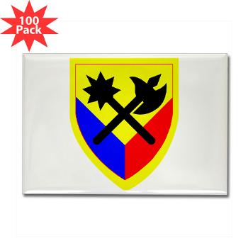 194AB - M01 - 01 - SSI - 194th Armored Brigade with text - Rectangle Magnet (100 pack)