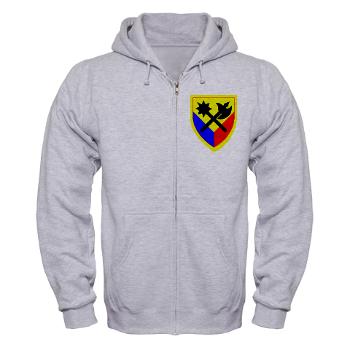 192AB - A01 - 03 - SSI - 194th Armored Brigade - Zip Hoodie