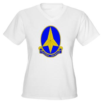 197IB - A01 - 04 - DUI - 197th Infantry Brigade - Women's V-Neck T-Shirt