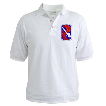 198IB - A01 - 04 - SSI - 198th Infantry Brigade - Golf Shirt - Click Image to Close