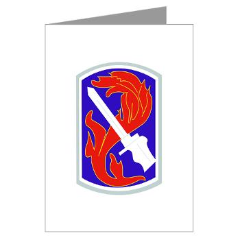 198IB - M01 - 02 - SSI - 198th Infantry Brigade - Greeting Cards (Pk of 10) - Click Image to Close