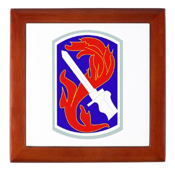 198IB - M01 - 03 - SSI - 198th Infantry Brigade - Keepsake Box