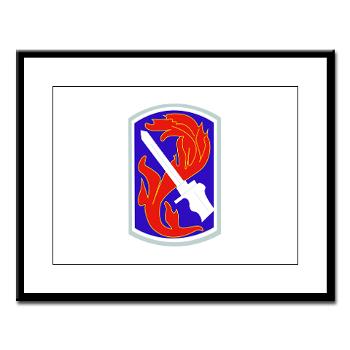 198IB - M01 - 02 - SSI - 198th Infantry Brigade - Large Framed Print