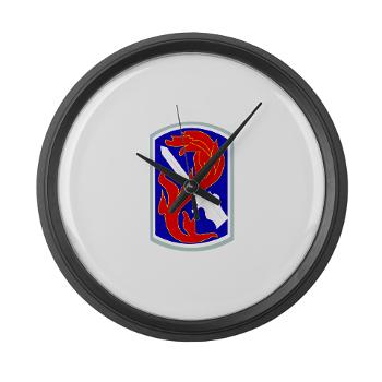 198IB - M01 - 03 - SSI - 198th Infantry Brigade - Large Wall Clock - Click Image to Close