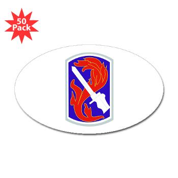 198IB - M01 - 01 - SSI - 198th Infantry Brigade - Sticker (Oval 50 pk) - Click Image to Close
