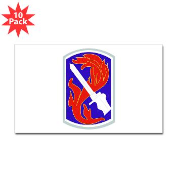 198IB - M01 - 01 - SSI - 198th Infantry Brigade - Sticker (Rectangle 10 pk)