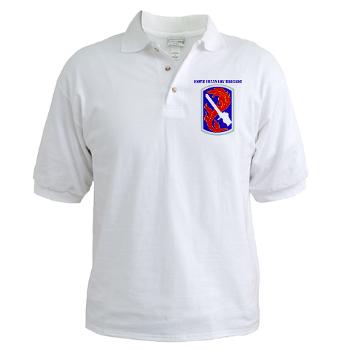 198IB - A01 - 01 - SSI - 198th Infantry Brigade with text - Golf Shirt - Click Image to Close