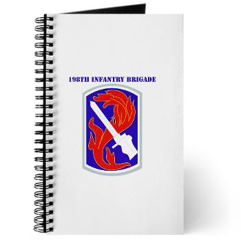 198IB - M01 - 02 - SSI - 198th Infantry Brigade with text - Journal