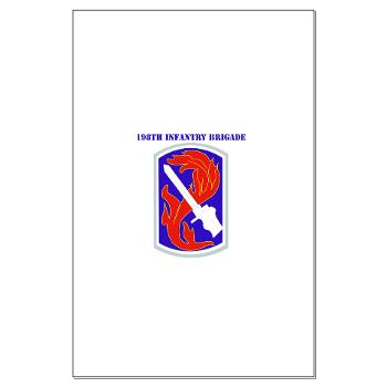 198IB - M01 - 02 - SSI - 198th Infantry Brigade with text - Large Poster