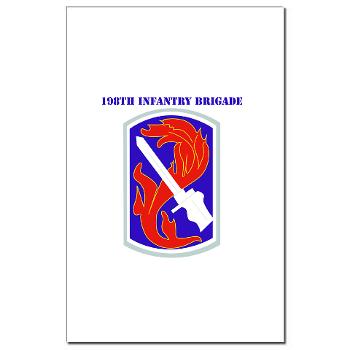 198IB - M01 - 02 - SSI - 198th Infantry Brigade with text - Mini Poster Print