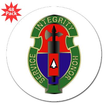198MPB - M01 - 01 - 198th Military Police Battalion - 3" Lapel Sticker (48 pk)