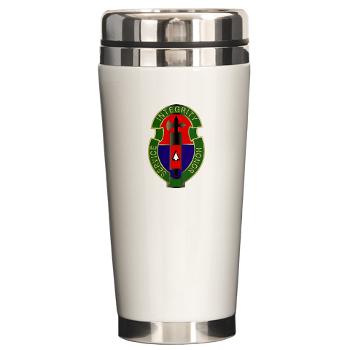 198MPB - M01 - 03 - 198th Military Police Battalion - Ceramic Travel Mug