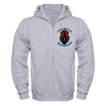 198MPB - A01 - 03 - 198th Military Police Battalion with Text - Zip Hoodie