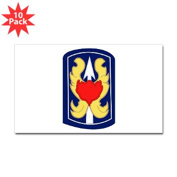 199IB - A01 - 01 - SSI - 199th Infantry Brigade - Sticker (Rectangle 10 pk)