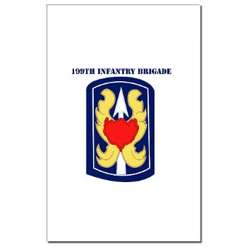 199IB - M01 - 02 - SSI - 199th Infantry Brigade with Text - Mini Poster Print