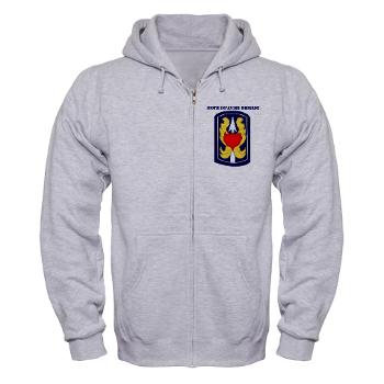 199IB - A01 - 01 - SSI - 199th Infantry Brigade with Text - Zip Hoodie