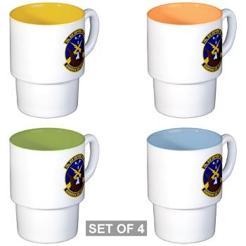 19ASOS - M01 - 03 - 19th Air Support Operation Squadron - Stackable Mug Set (4 mugs)
