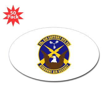19ASOS - M01 - 01 - 19th Air Support Operation Squadron - Sticker (Oval 50 pk)