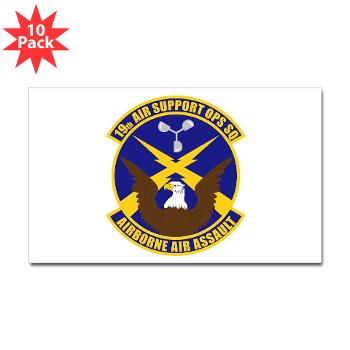 19ASOS - M01 - 01 - 19th Air Support Operation Squadron - Sticker (Rectangle 10 pk) - Click Image to Close