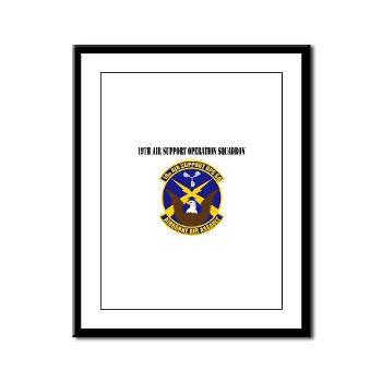 19ASOS - M01 - 02 - 19th Air Support Operation Squadron with Text - Framed Panel Print - Click Image to Close
